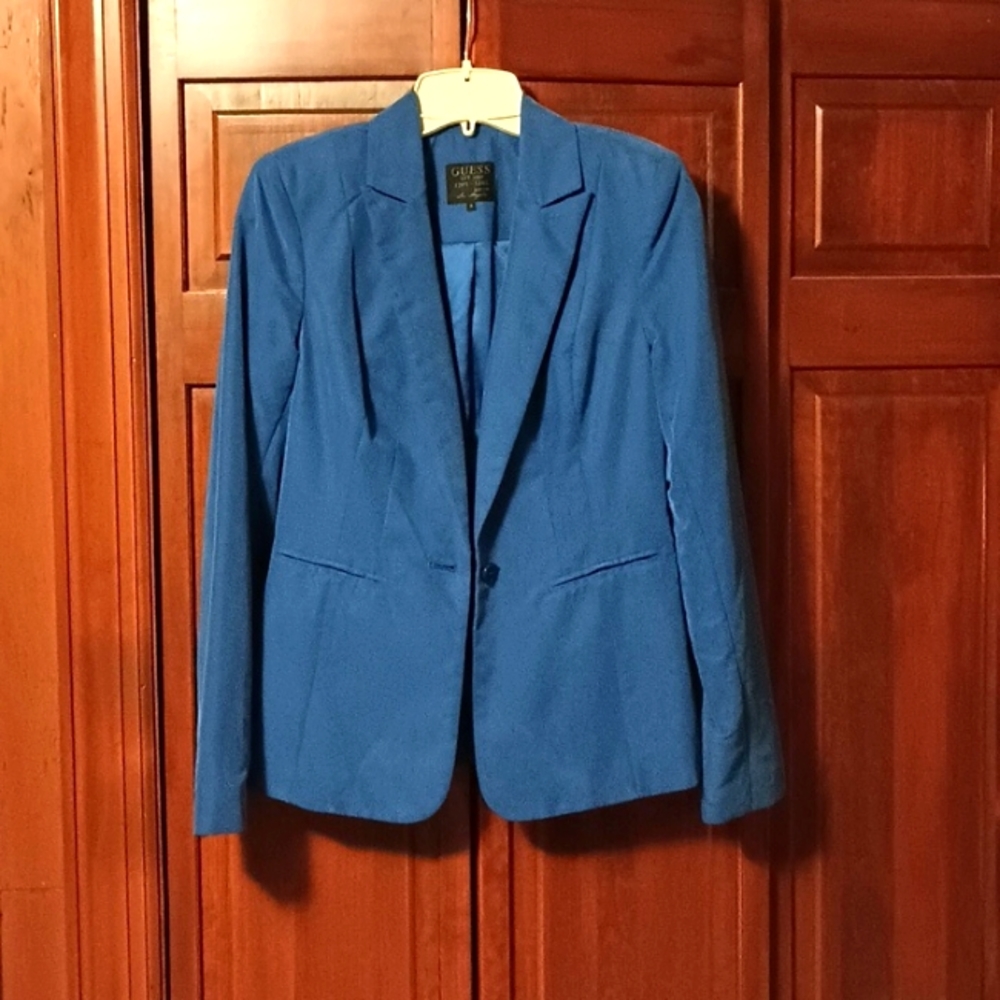 Royal blue Guess blazer size 4